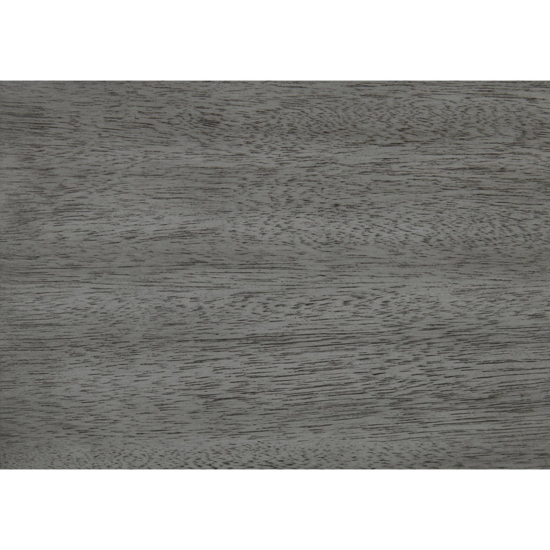 Lit plateforme transitionnel gris rustique, Lit simple