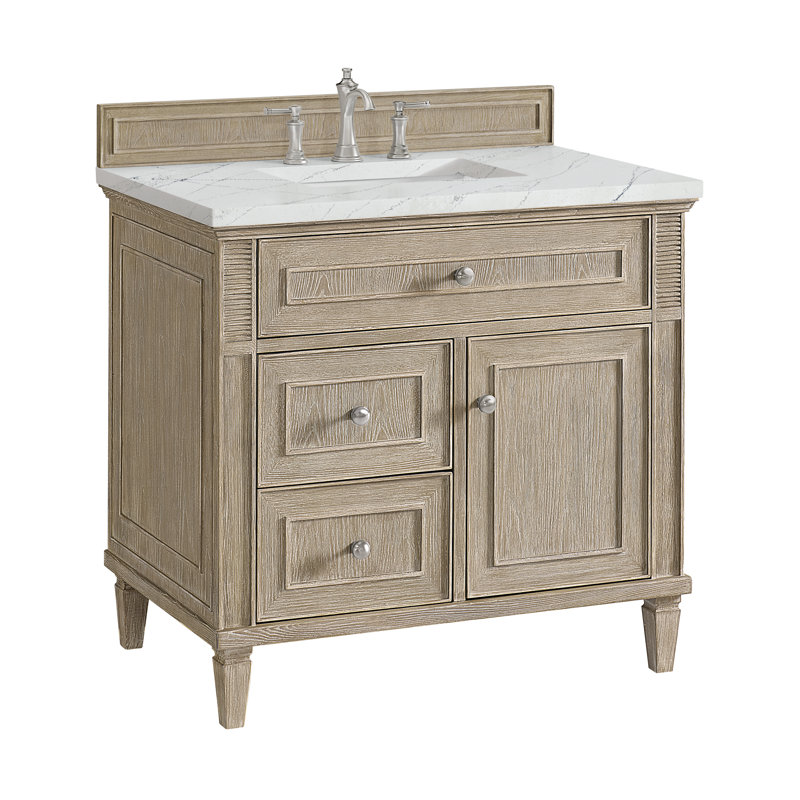 Lorelai 36'' W Single Vanity, Ethereal Noctis, Whitewashed Oak, 8" Widespread