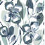 Nathalie Light Green Abstract Blooms Wallpaper-1956936608