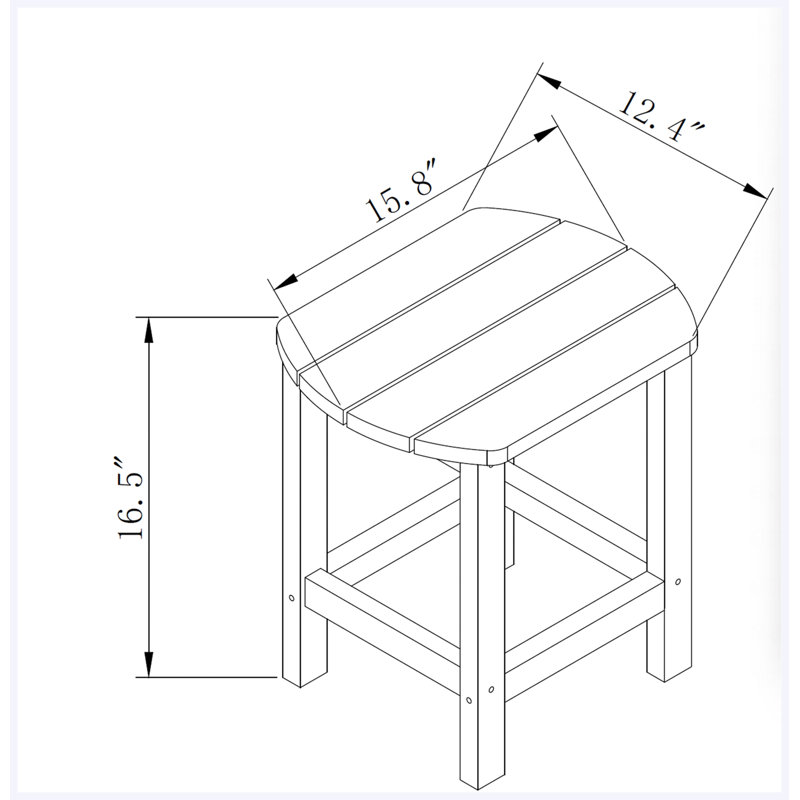 Table de bout pour l'extérieur Adirondack