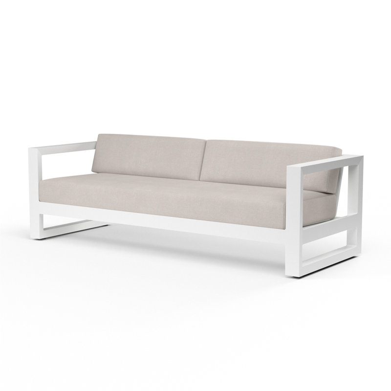 Newport Outdoor 3 - Seat Patio Sofa, Canvas Natural Sunbrella® Canvas