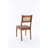 Rattan Leather Woven Strips Kitchen Dining Chair, Living Room Side Chairs 18 Inch K/D Set Of 2