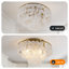 Plafonnier encastré 15,7 po Golden Shell