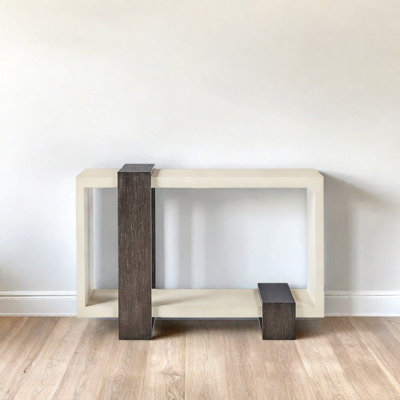 Retro Geometry Art Console Table