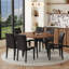 Ensemble de table de salle à manger extensible de 42 à 54 po avec chaises rembourrées confortables-115748086-115988750