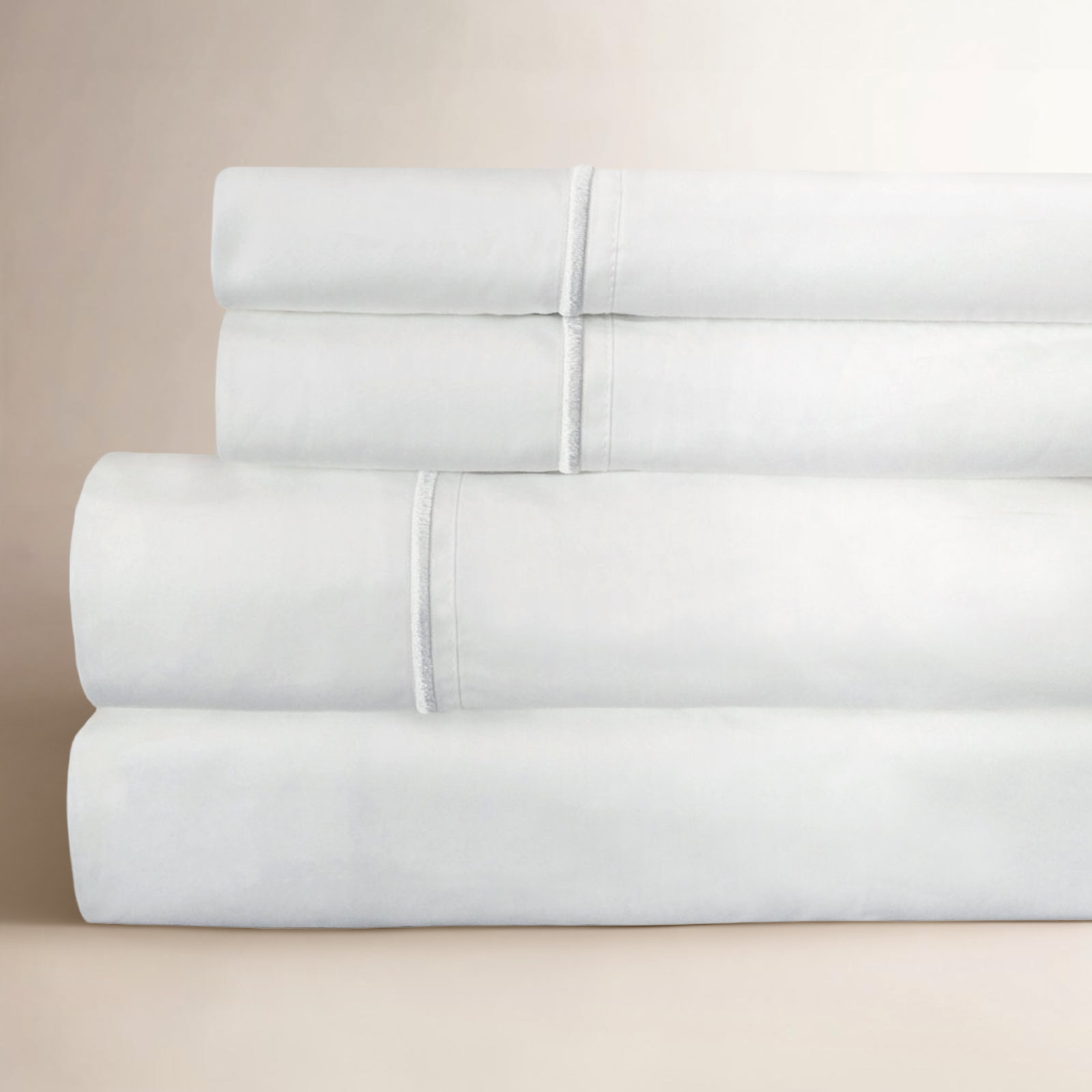 Benin Cotton Sheet Set, White, King