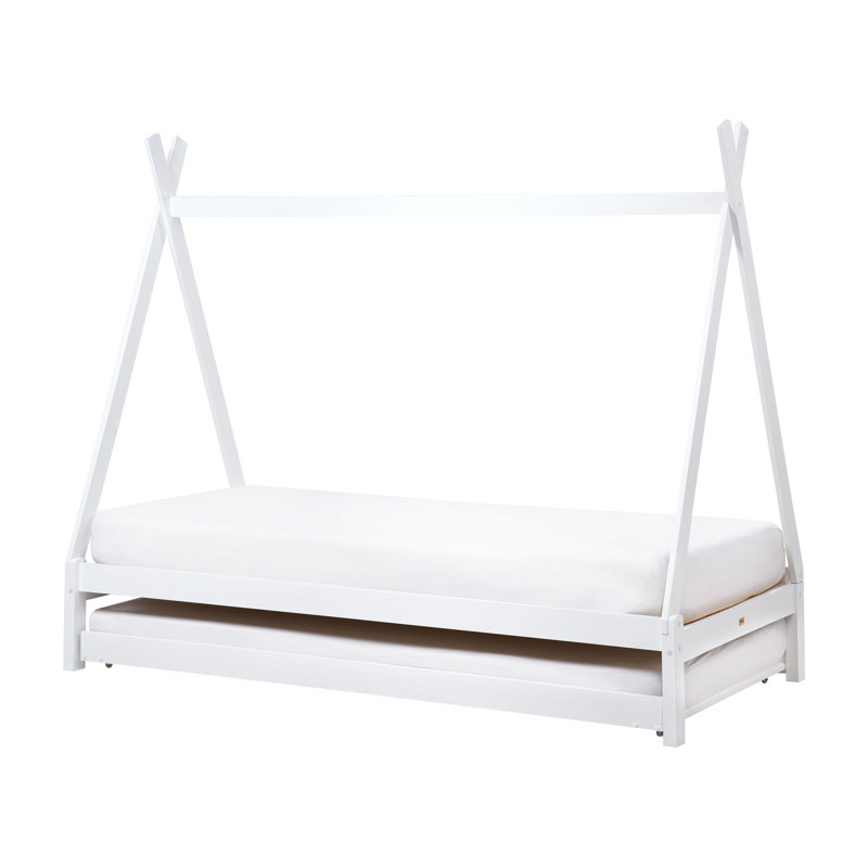 TALMONTIERS Solid Wood Bed, White