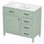 Meuble-lavabo autoportant avec tiroirs et tablette-823439218