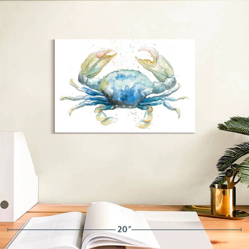 Brampt Cangrejo Azul Square, 8" H x 12" W