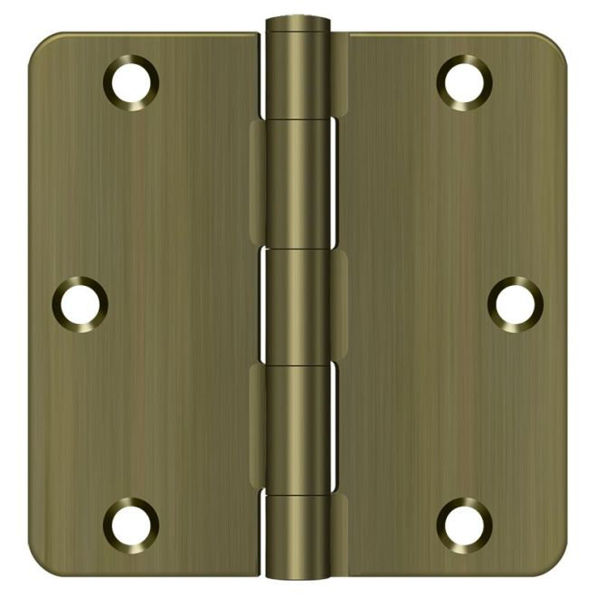 Steel Hinge, Antique Brass