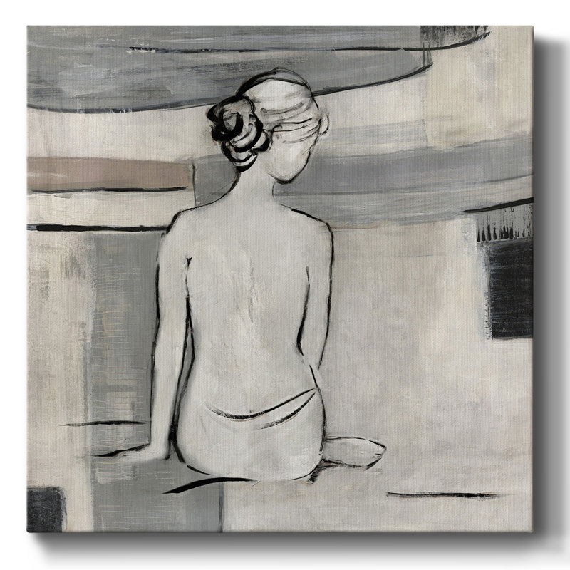 «Abstract Bather I» sur toile, H 40 po x l 40 po