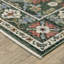 Tapis vert / rose Aina Global Layered Medallions-271025982
