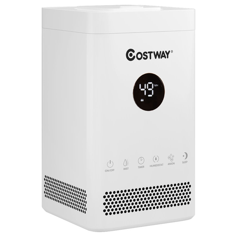 0,5 gallon Humidificateur de table à vapeur froide 160 Pi.