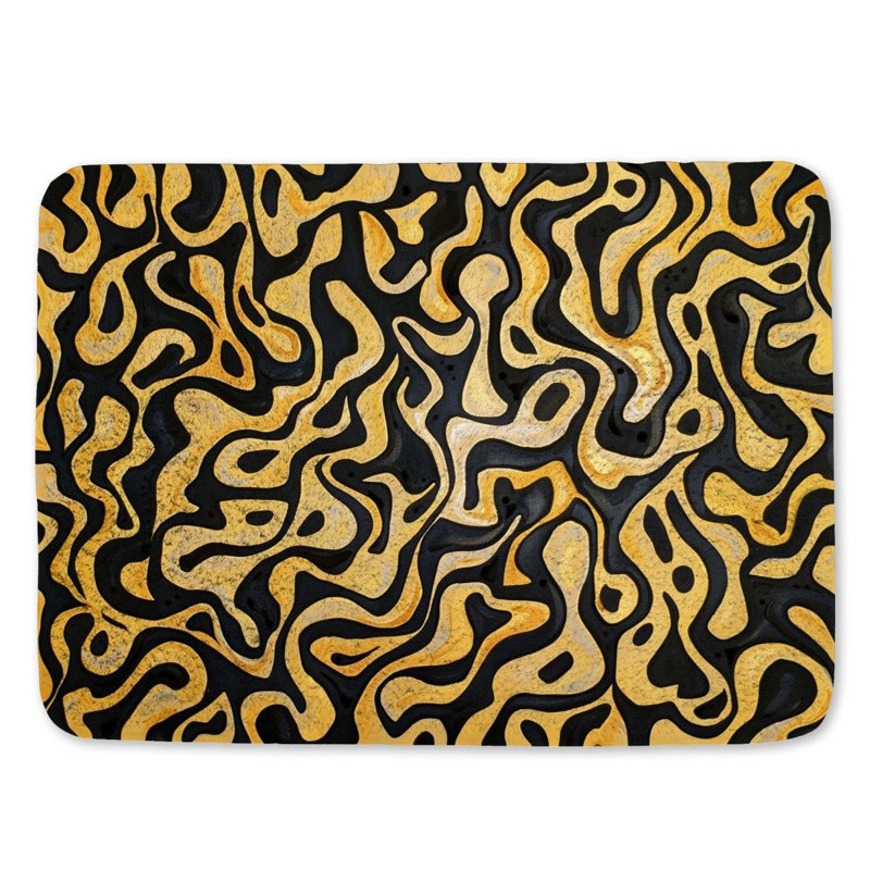 Dashown Microfiber / Microsuede Non-Slip Bath Mat, 21"W x 34"L