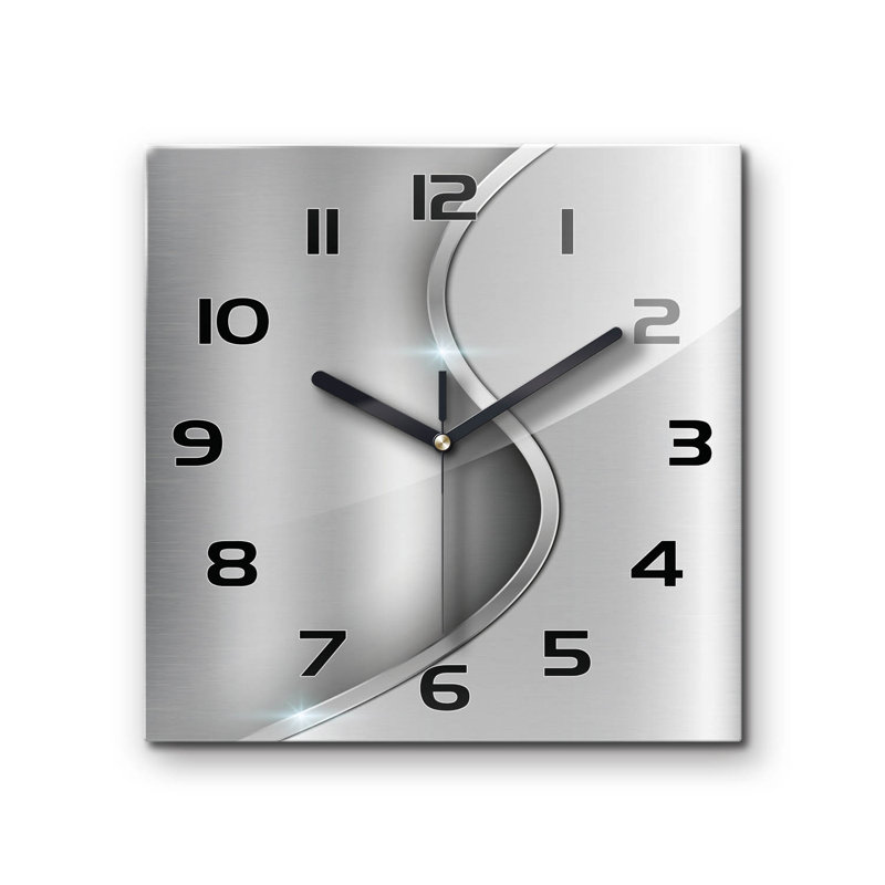 Glass Wall Clock, Black