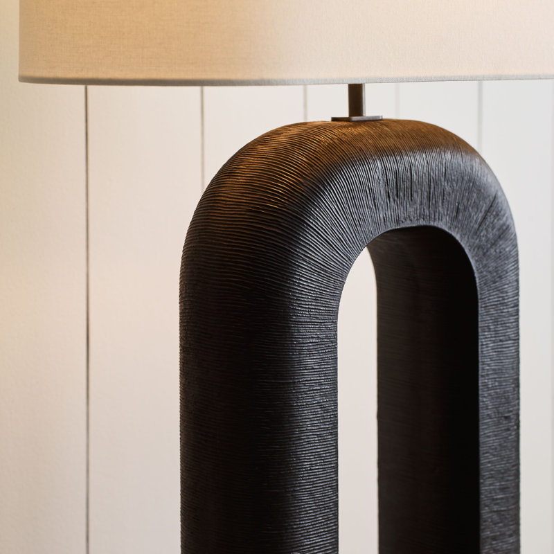 Kelly Wearstler Utopia Large Combed Table Lamp, Black