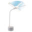 Lampe de bureau double à DEL OttLite avec haut-parleur Bluetooth USB, 3 lumières, 3 couleurs, cou flexible