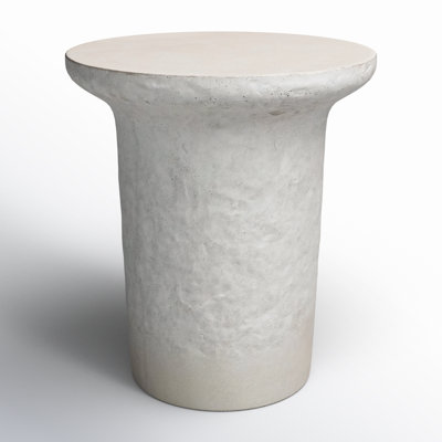 Alday 20'' Stone Outdoor Side Table