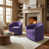 Mélange de polyester mauve orchidée