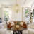 24" 8-Light Dimmable Modern Geometric Chandelier with Adjustable Chain for Dining Room
