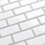 Hudson Subway White 11-3/4" x 12" Porcelain Mosaic Tile-1992958627