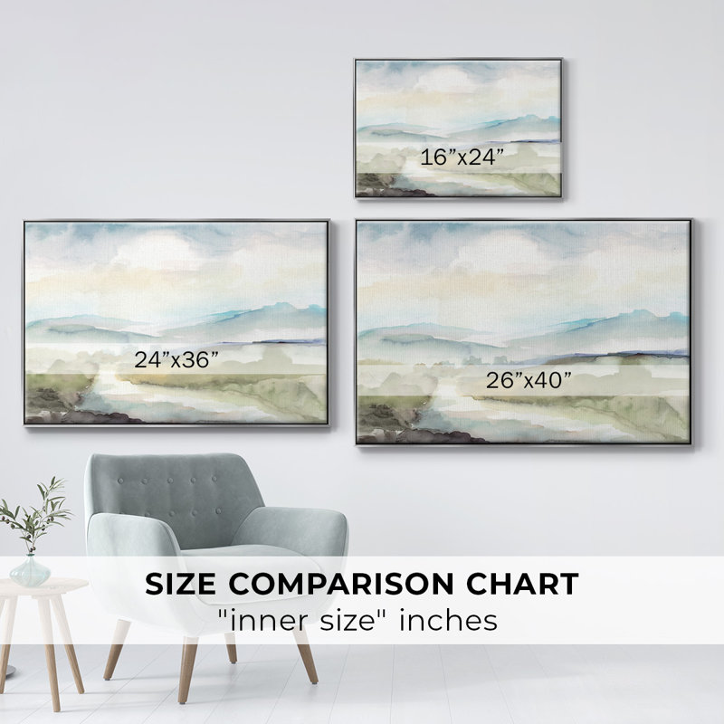 Sleepy Stream, reproduction d'art sur toile, H 17 po x l 25 po x P 2 po, Argent