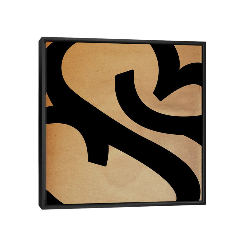 Albree Modern Seal Emblem, impression sur toile, H 18 po x l 18 po x P 1,5 po, Toile avec cadre flottant noir, Pas de tapis