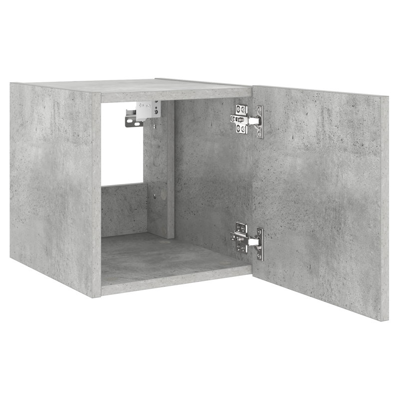 Burvin TV Stand for TVs up to 24", Concrete Grey