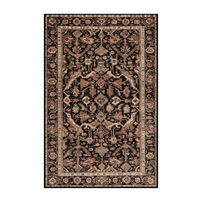 Machine Washable Persian Brown Area Rug