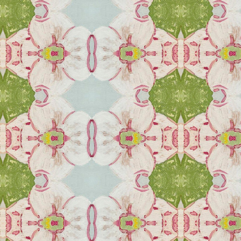 Pink Dogwoods Square Pillow Cover & Insert, 24"H x 24"W