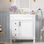 Meuble-lavabo de 30 po d'inspiration française avec lavabo en céramique, tiroirs silencieux et tablette réglable de 30 po avec fonction coulissante et deux-1702555152