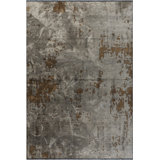 Rapture Gray/Brown Abstract Luxury Area Rug