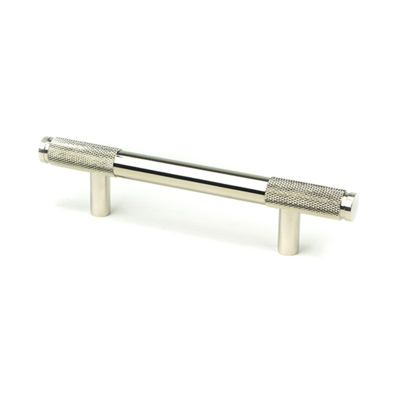 Polished Nickel Half Brompton Pull Handle - Large, 9.6 cm, Polished Nickel