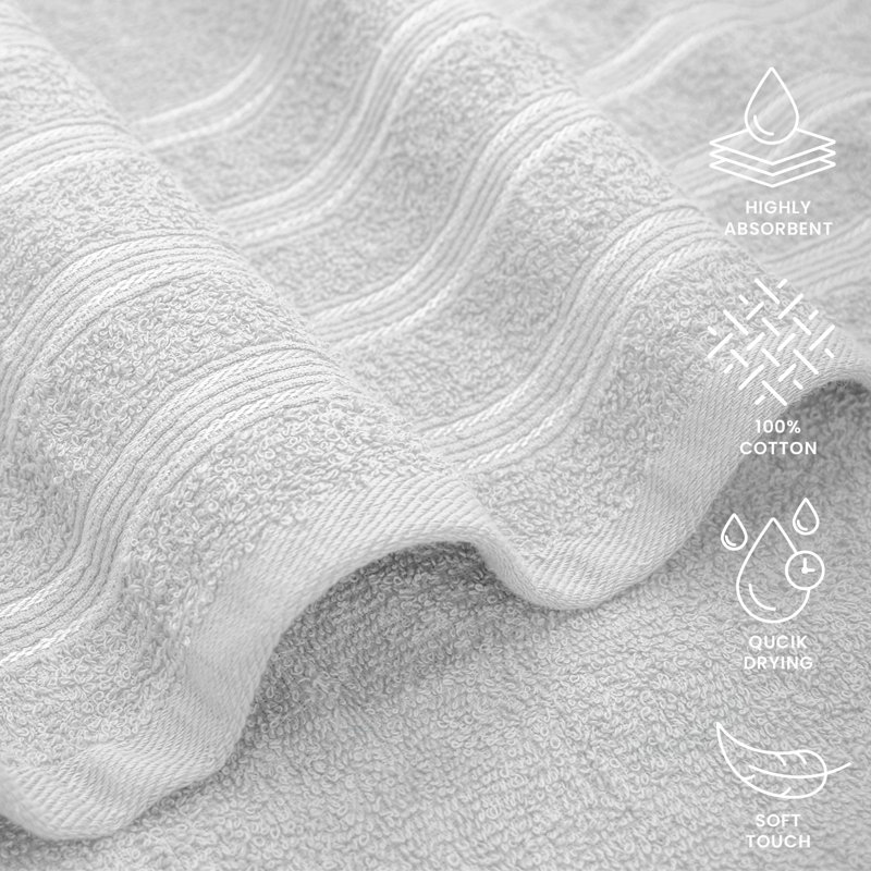 Pentheam Cotton Hand Towel, White