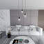Cadi-Grace 3 - Light Black Cluster Pendant-320022429