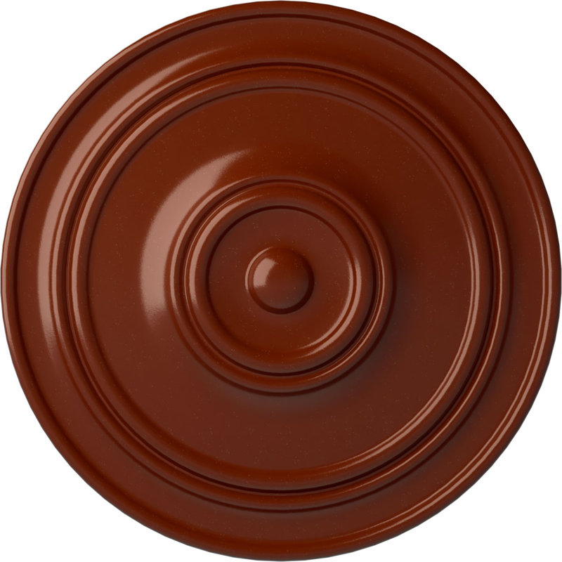 Médaillon de plafond classique Endurathane, 21 7/8 po x P 2 3/8 po (pour auvents jusqu'à 5 1/2 po), finition brique réfractaire peinte à la main