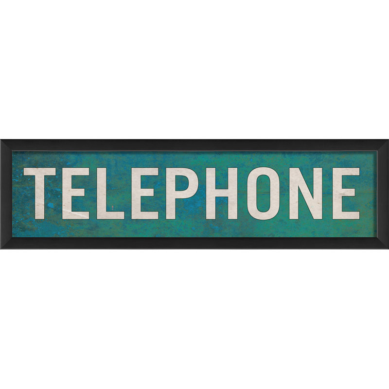 « telephone », art textuel encadré