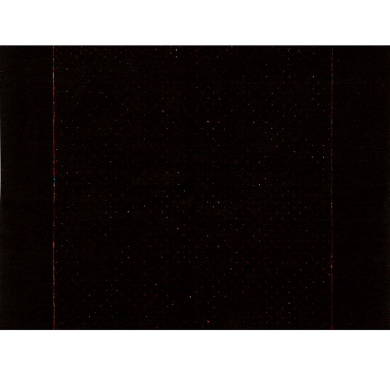 Tapis noir noué à la main de haute qualité