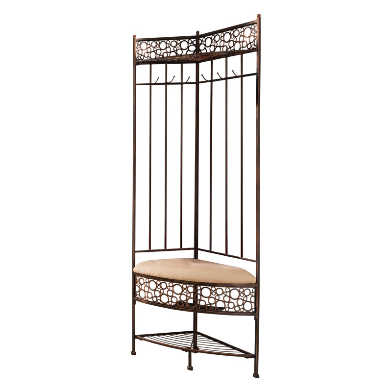 26 " Wide Hall Tree with Shoe Storage and Shelves