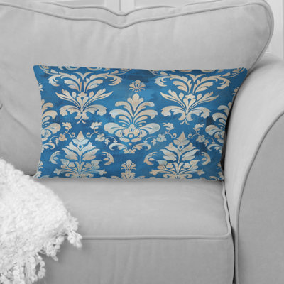 Glamour Damask III - Glam Lumbar Pillow