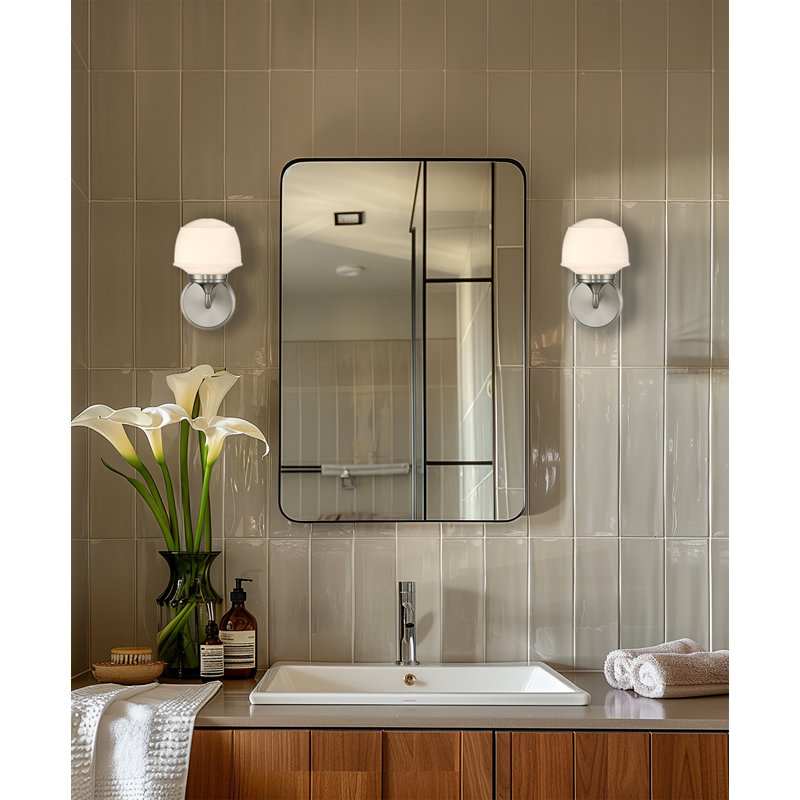 Cornwell 1 - Light Bath Sconce by Minka-Lavery®, Brushed Nickel