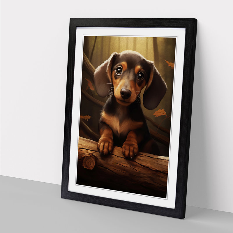 Single Picture Frame Wall Art, 64cm H x 46cm W, Black Framed