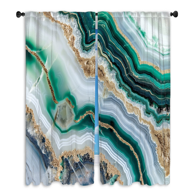 Rideaux Agate Minéral, L 56 po x L 80 po