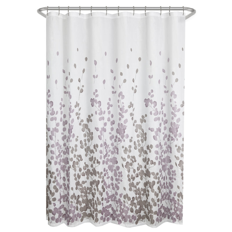 Rideau de douche Thad, Clair / mauve