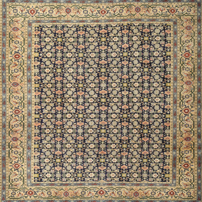 Tapis vert de style oriental