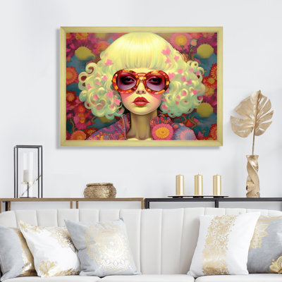 «Retro Cool Discopunk Queen» sur toile