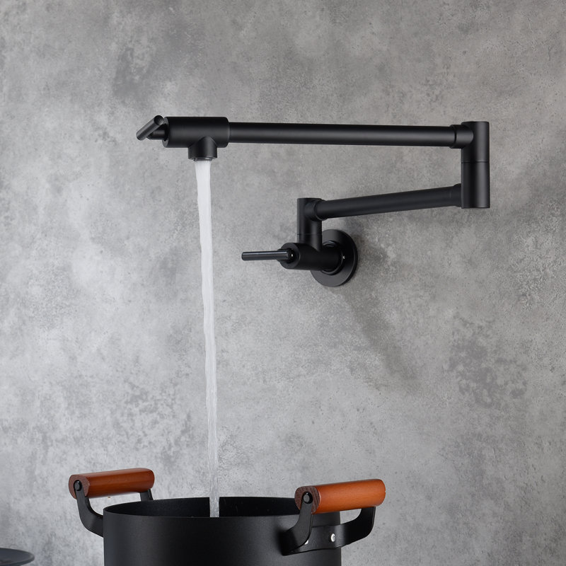 VanityIn Kitchen Faucet, Matte Black