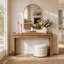Console en bois massif de 63 pouces pour entrée