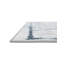 Tapis bleu / ivoire en polyester tissé à la machine Eudora-1860116687