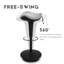 Adjustable Height Ergonomic Industrial Stool with Footrest-467572143